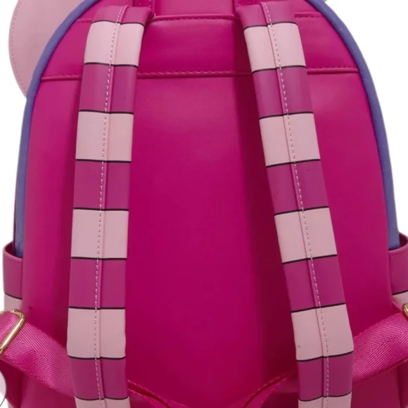 Loungefly Disney Alice in Wonderland Fuzzy Cheshire Cat Mini Backpack - Picture 4 of 6